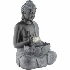 John Timberland Buddha Outdoor Water Fountain with Light LED 28" High Bronze Resin Meditation Decor for Garden Patio Backyard -Cheap Garden Decor Store unnamed file 5235