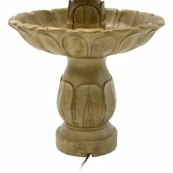Sunnydaze Decor Sunnydaze 46"H Electric Polystone 3-Tier Classic Tulip Outdoor Water Fountain, Garden Stone Finish -Cheap Garden Decor Store unnamed file 5246