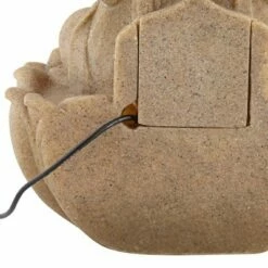 John Timberland Zen Buddha Outdoor Water Fountain with Light LED 14" High Faux Stone Resin Meditation Decor for Garden Patio Yard -Cheap Garden Decor Store unnamed file 5265