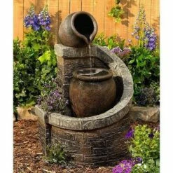 John Timberland Rustic Outdoor Floor Water Fountain with Light LED 35" High Planter Box Cascading for Yard Garden Patio Deck Home -Cheap Garden Decor Store unnamed file 5296