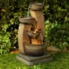 John Timberland Outdoor Floor Water Fountain Four Bowl Cascading Waterfall 41" Tall for Yard Garden Lawn -Cheap Garden Decor Store unnamed file 5300