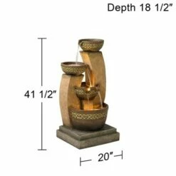 John Timberland Outdoor Floor Water Fountain Four Bowl Cascading Waterfall 41" Tall for Yard Garden Lawn 14 John Timberland Outdoor Floor Water Fountain Four Bowl Cascading Waterfall 41" Tall for Yard Garden Lawn -Cheap Garden Decor Store unnamed file 5304