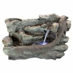 Staggered Rock Canyon Cascading Garden Fountain - Acorn Hollow