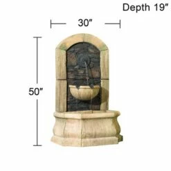John Timberland Rustic Outdoor Wall Water Fountain 50" High Tiered Tuscan Village for Yard Garden Patio Deck Home -Cheap Garden Decor Store unnamed file 5317