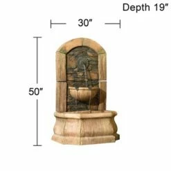 John Timberland Rustic Outdoor Wall Water Fountain 50" High Tiered Tuscan Village for Yard Garden Patio Deck Home -Cheap Garden Decor Store unnamed file 5319