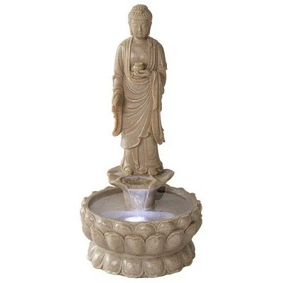 Large Earth Witness Buddha Illuminated Garden Fountain - Acorn Hollow 3 Large Earth Witness Buddha Illuminated Garden Fountain - Acorn Hollow