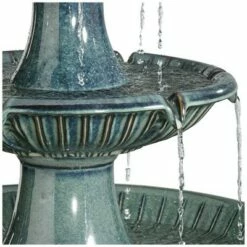 John Timberland Outdoor Floor Water Fountain with Light LED 46" High Three Tier for Yard Garden Patio Deck Home -Cheap Garden Decor Store unnamed file 5355