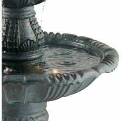John Timberland Italian Outdoor Floor Water Fountain with Light LED 56 3/4" High 4 Tiered for Yard Garden Patio Deck Home -Cheap Garden Decor Store unnamed file 5386
