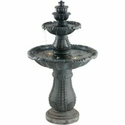 John Timberland Italian Outdoor Floor Water Fountain with Light LED 56 3/4" High 4 Tiered for Yard Garden Patio Deck Home -Cheap Garden Decor Store unnamed file 5387