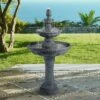John Timberland Italian Outdoor Floor Water Fountain 44" High 3 Tiered Pineapple Bowls for Yard Garden Patio Deck Home -Cheap Garden Decor Store unnamed file 5393