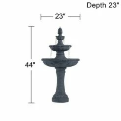 John Timberland Italian Outdoor Floor Water Fountain 44" High 3 Tiered Pineapple Bowls for Yard Garden Patio Deck Home -Cheap Garden Decor Store unnamed file 5397