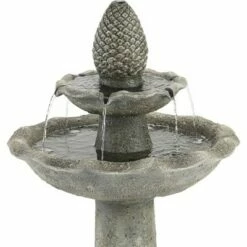 John Timberland Italian Outdoor Floor Water Fountain 35" High 2 Tiered Pineapple Bird Bath for Yard Garden Patio Deck Home 10 John Timberland Italian Outdoor Floor Water Fountain 35" High 2 Tiered Pineapple Bird Bath for Yard Garden Patio Deck Home -Cheap Garden Decor Store unnamed file 5425