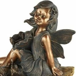 John Timberland Outdoor Cascading Water Fountain with Light LED 22" High Bronze Fairy Garden Patio Yard Deck Home Lawn Porch House -Cheap Garden Decor Store unnamed file 5474