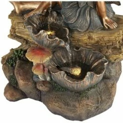 John Timberland Outdoor Cascading Water Fountain with Light LED 22" High Bronze Fairy Garden Patio Yard Deck Home Lawn Porch House -Cheap Garden Decor Store unnamed file 5476