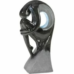 John Timberland Modern Zen Outdoor Floor Water Fountain with Light LED 43" High Glossy Curved Form for Yard Garden Patio Deck Home -Cheap Garden Decor Store unnamed file 5489