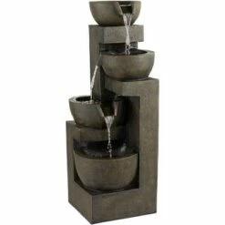 John Timberland Outdoor Floor Water Fountain with Light LED 41 1/2" High Cascading Bowls for Yard Garden Patio Deck Home 13 John Timberland Outdoor Floor Water Fountain with Light LED 41 1/2" High Cascading Bowls for Yard Garden Patio Deck Home -Cheap Garden Decor Store unnamed file 5498