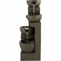 John Timberland Outdoor Floor Water Fountain with Light LED 41 1/2" High Cascading Bowls for Yard Garden Patio Deck Home 14 John Timberland Outdoor Floor Water Fountain with Light LED 41 1/2" High Cascading Bowls for Yard Garden Patio Deck Home -Cheap Garden Decor Store unnamed file 5499