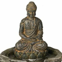 John Timberland Rustic Zen Buddha Outdoor Floor Water Fountain with Light LED 21" High Sitting for Yard Garden Patio Deck Home -Cheap Garden Decor Store unnamed file 5515