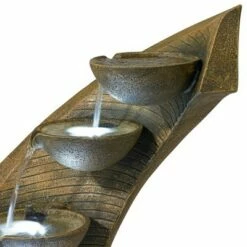 John Timberland Modern Zen Outdoor Floor Water Fountain with Light LED 39 1/2" High Cascading for Yard Garden Patio Deck Home -Cheap Garden Decor Store unnamed file 5521