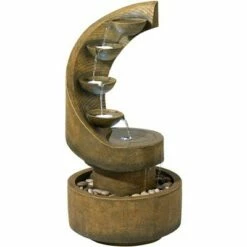 John Timberland Modern Zen Outdoor Floor Water Fountain with Light LED 39 1/2" High Cascading for Yard Garden Patio Deck Home -Cheap Garden Decor Store unnamed file 5522