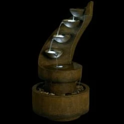 John Timberland Modern Zen Outdoor Floor Water Fountain with Light LED 39 1/2" High Cascading for Yard Garden Patio Deck Home -Cheap Garden Decor Store unnamed file 5524