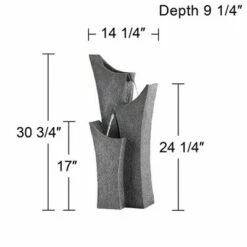 John Timberland Zen Modern Outdoor Floor Water Fountain 30 3/4" High Cascading Arched for Yard Garden Patio Deck Home -Cheap Garden Decor Store unnamed file 5533