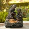 John Timberland Outdoor Floor Water Fountain with Light 23 1/2" High Cascading Girl and Boy with Lily Pad Yard Garden Patio Deck -Cheap Garden Decor Store unnamed file 5534