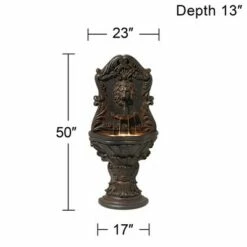 John Timberland Antiqued Outdoor Wall Water Fountain with LED Light 50" Floor Imperial Lion for Garden Yard 15 John Timberland Antiqued Outdoor Wall Water Fountain with LED Light 50" Floor Imperial Lion for Garden Yard -Cheap Garden Decor Store unnamed file 5554