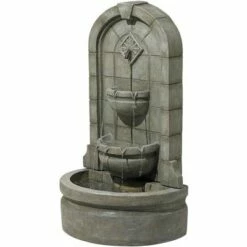 John Timberland English Outdoor Wall Water Fountain 41 1/2" High Three Tier for Yard Garden Patio Deck Home Hallway -Cheap Garden Decor Store unnamed file 5571