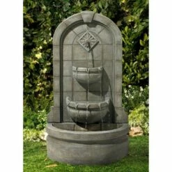 John Timberland English Outdoor Wall Water Fountain 41 1/2" High Three Tier for Yard Garden Patio Deck Home Hallway -Cheap Garden Decor Store unnamed file 5573