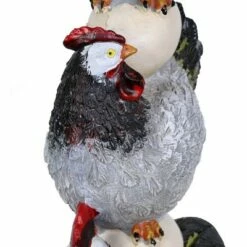 12.4" Resin Stacked Chicken and Egg Statue Black/White/Gray - Exhart -Cheap Garden Decor Store unnamed file 560