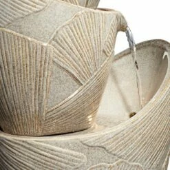 John Timberland Asian Outdoor Floor Water Fountain with Light LED 30" High Cascading Urn Leaves for Garden Patio Yard Home -Cheap Garden Decor Store unnamed file 5617