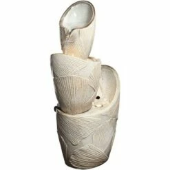 John Timberland Asian Outdoor Floor Water Fountain with Light LED 30" High Cascading Urn Leaves for Garden Patio Yard Home -Cheap Garden Decor Store unnamed file 5619