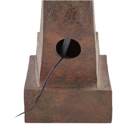 John Timberland Japanese Outdoor Floor Fountain with Light LED 31" High Rust Garden Pagoda Patio Yard Deck Home Lawn Porch House 9 John Timberland Japanese Outdoor Floor Fountain with Light LED 31" High Rust Garden Pagoda Patio Yard Deck Home Lawn Porch House - Image 7