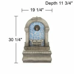 John Timberland Outdoor Wall Water Fountain 30 1/4" High Free Standing Tiered for Yard Garden Patio Deck Home -Cheap Garden Decor Store unnamed file 5666