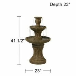 John Timberland Tuscan Outdoor Floor Water Fountain 41 1/2" High 3 Tier for Yard Garden Home Patio Deck Home 11 John Timberland Tuscan Outdoor Floor Water Fountain 41 1/2" High 3 Tier for Yard Garden Home Patio Deck Home -Cheap Garden Decor Store unnamed file 5671