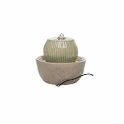 Green Ombre Ball with Tan Base Indoor Water Fountain With Pump - Foreside Home & Garden -Cheap Garden Decor Store unnamed file 5678