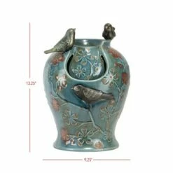 Blue Verdigris Bird Indoor Water Fountain with LED Light and Pump - Foreside Home & Garden -Cheap Garden Decor Store unnamed file 5695
