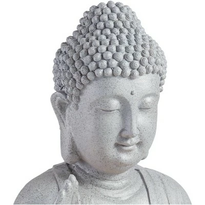 John Timberland Zen Buddha Outdoor Water Fountain with Light LED 19" High Sitting for Table Desk Yard Garden Patio Deck Home 4 John Timberland Zen Buddha Outdoor Water Fountain with Light LED 19" High Sitting for Table Desk Yard Garden Patio Deck Home - Image 2