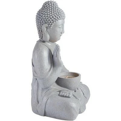 John Timberland Zen Buddha Outdoor Water Fountain with Light LED 19" High Sitting for Table Desk Yard Garden Patio Deck Home 7 John Timberland Zen Buddha Outdoor Water Fountain with Light LED 19" High Sitting for Table Desk Yard Garden Patio Deck Home - Image 5