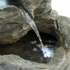 John Timberland Zen Outdoor Floor Water Fountain with Light LED 22" High 4 Tiered Cascading Rock for Yard Garden Patio Deck Home -Cheap Garden Decor Store unnamed file 5772