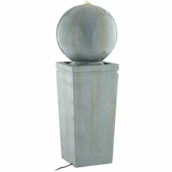 John Timberland Modern Outdoor Bubbler Fountain with Light LED 34 1/4" High Gray Faux Stone for Garden Patio Yard Balcony Roof -Cheap Garden Decor Store unnamed file 5813