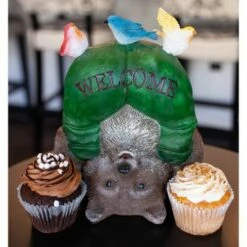 10" Resin Solar Welcome Racoon With Birds Statue Green - Exhart -Cheap Garden Decor Store unnamed file 583