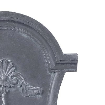 John Timberland Outdoor Wall Water Fountain 33" High 2 Tiered Ornate for Yard Garden Patio Deck Home 4 John Timberland Outdoor Wall Water Fountain 33" High 2 Tiered Ornate for Yard Garden Patio Deck Home - Image 2