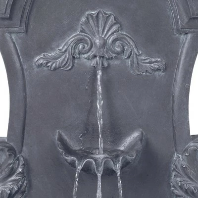John Timberland Outdoor Wall Water Fountain 33" High 2 Tiered Ornate for Yard Garden Patio Deck Home 5 John Timberland Outdoor Wall Water Fountain 33" High 2 Tiered Ornate for Yard Garden Patio Deck Home - Image 3