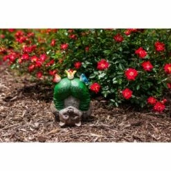 10" Resin Solar Welcome Racoon With Birds Statue Green - Exhart -Cheap Garden Decor Store unnamed file 585