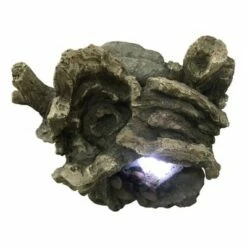 HI-LINE GIFT LTD 20" Tree Trunk Garden Waterfall Fountain with LED Light Brown - Hi-Line Gift -Cheap Garden Decor Store unnamed file 5860