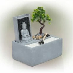 Buddha Bonsai Garden Tabletop Fountain With LED Light - Alpine Corporation -Cheap Garden Decor Store unnamed file 5899