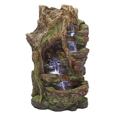 Design Toscano Willow Bend Illuminated Garden Fountain - Multicolored 3 Design Toscano Willow Bend Illuminated Garden Fountain - Multicolored