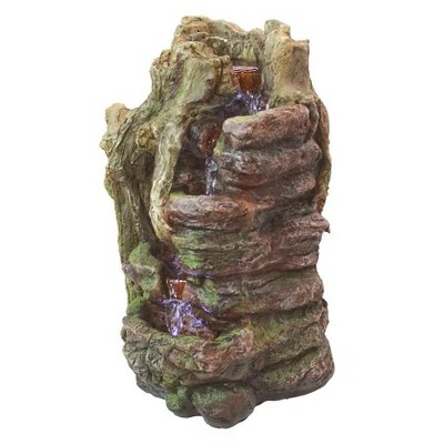 Design Toscano Willow Bend Illuminated Garden Fountain - Multicolored 4 Design Toscano Willow Bend Illuminated Garden Fountain - Multicolored - Image 2